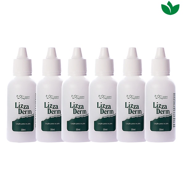 Kit Com 6 Unidades Loção Hidratante Lizza Derm 30mL Suave Fragrance