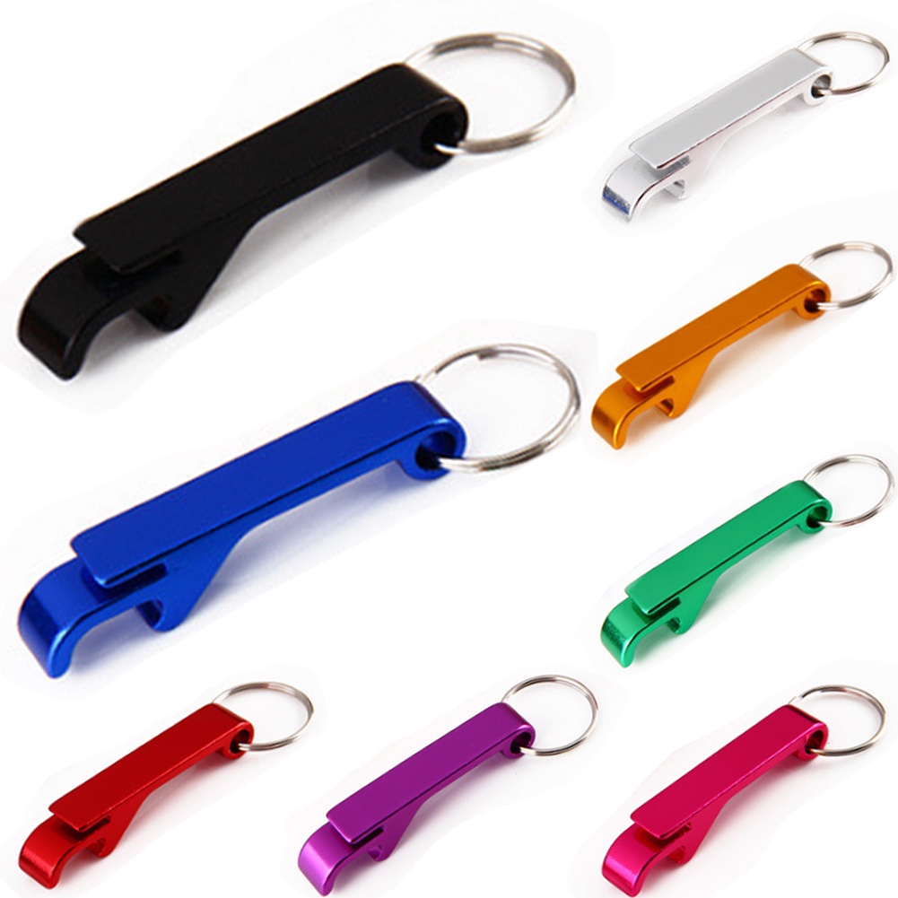 Chaveiro Abridor de Garrafas Latas Portátil Metal Colorido