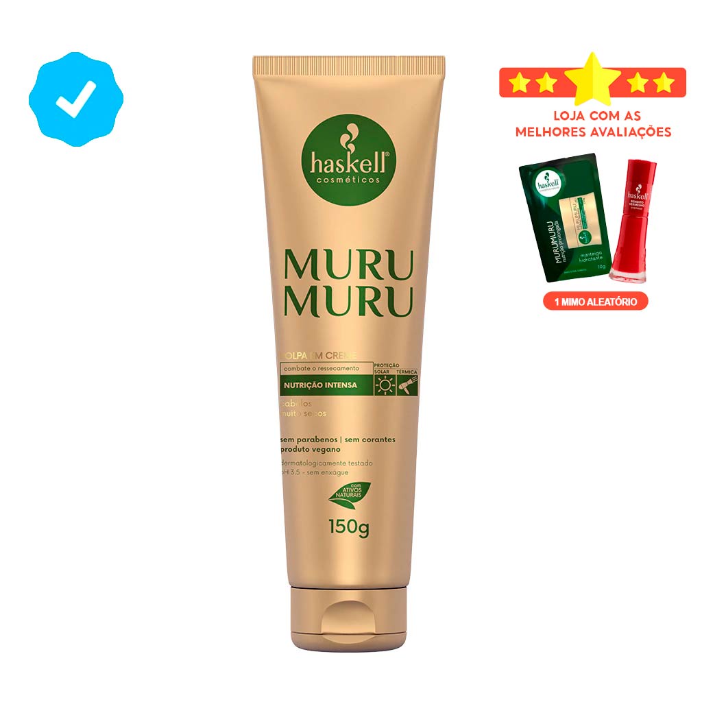 Haskell Murumuru Polpa em Creme - Leave-in 150g em Oferta na Shopee