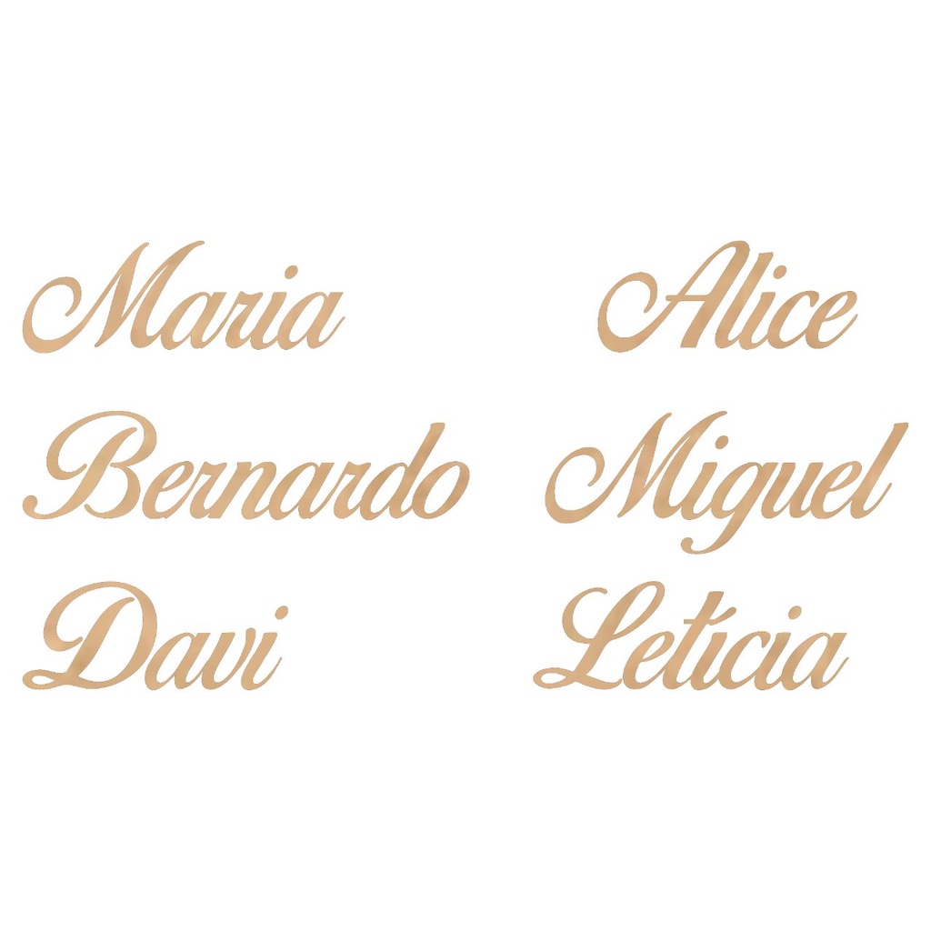 Kit 10 Nomes Personalizado MDF festa decoração bebê em Oferta na Shopee