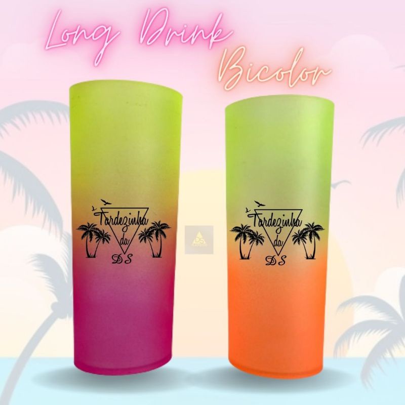 Kit de 50 copos Bicolor personalizado.