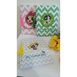 CADERNO DE ANOTAÇÕES PERSONALIZADO MENINAS SUPER PODEROSAS