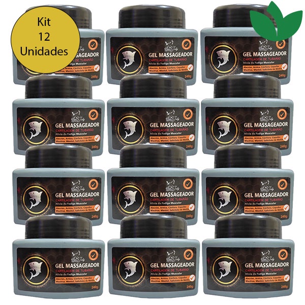 Kit com 12 Gel Massageador Cartilagem 240g San Jully em Oferta na Shopee