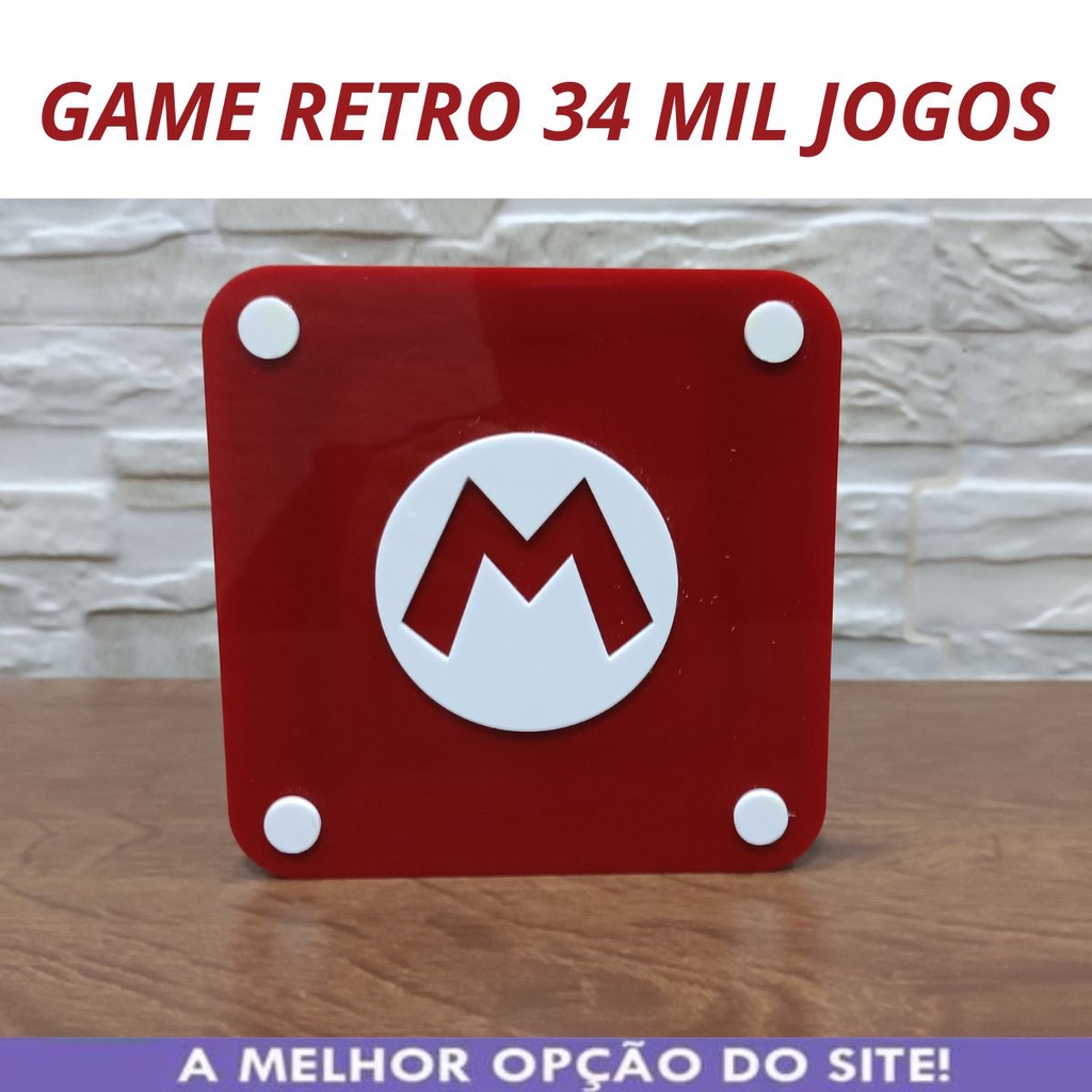 VIDEO GAME MARIO RETRO 34 Mil jogos + 2 controles Snes Envio Imediato!