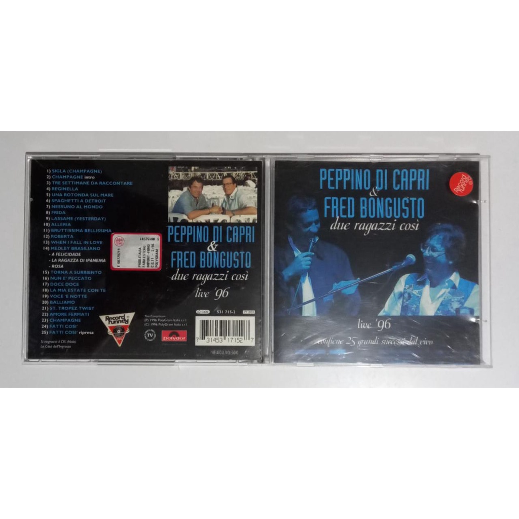 CD Peppino di Capri & Fred Bongusto due ragazzi cosí - Live 96
