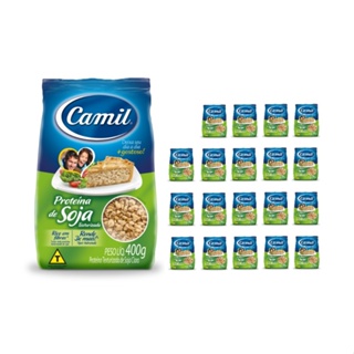 Proteína De Soja Texturizada Frango Camil 400g Pacote com 20 unidades em Oferta na Shopee