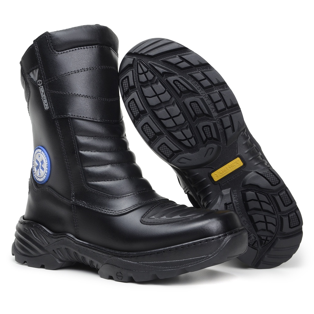 Bota Coturno Aph Hummer Socorrista Unissex Couro Cano Medio