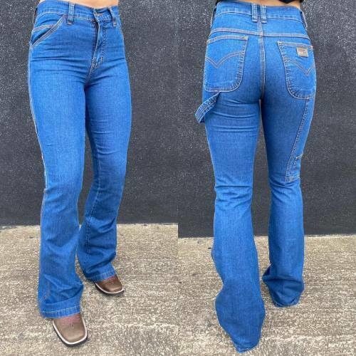 Calça Carpinteira Stone Country Style Feminina Flare