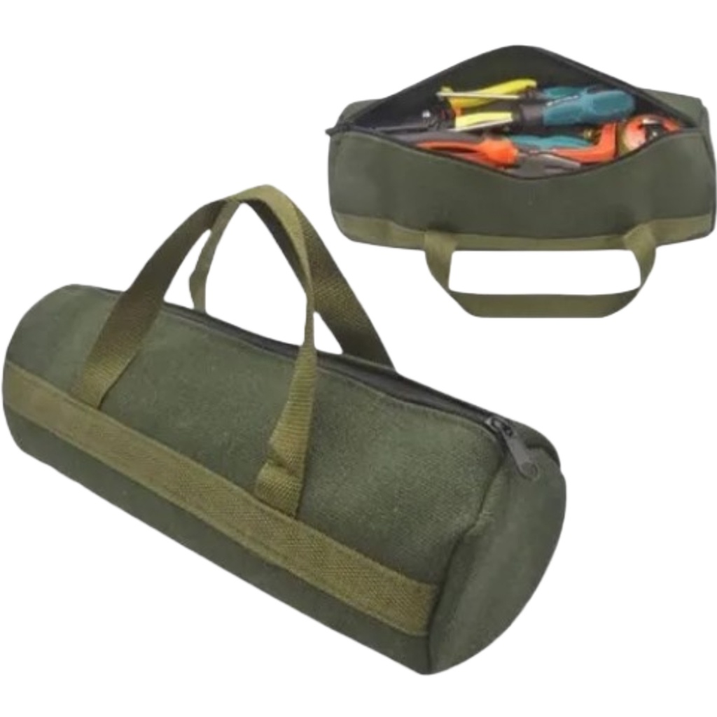 Bolsa em lona multifuncional para ferramentas, pesca, camping, transportar EPI
