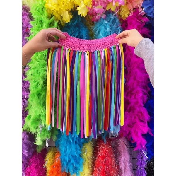 Saia de Fitas Coloridas para Carnaval