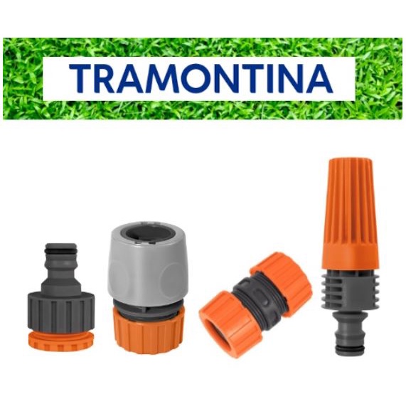 Engate Rápido Esguicho Torneira Mangueira de Jardim 1/2 Tramontina Plástico Emenda União