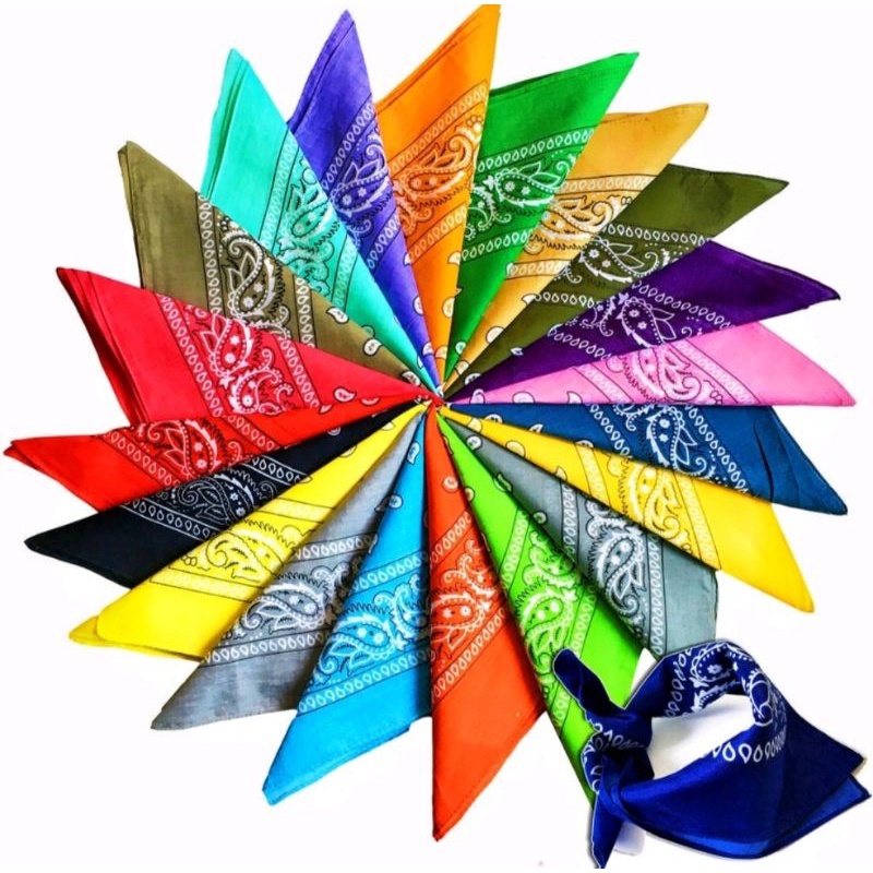 1unid- Bandanas Lenços Para Cabelo - Moda Rock e Pop Com Várias Estampas - Entrega Pronto - vivi utilidades