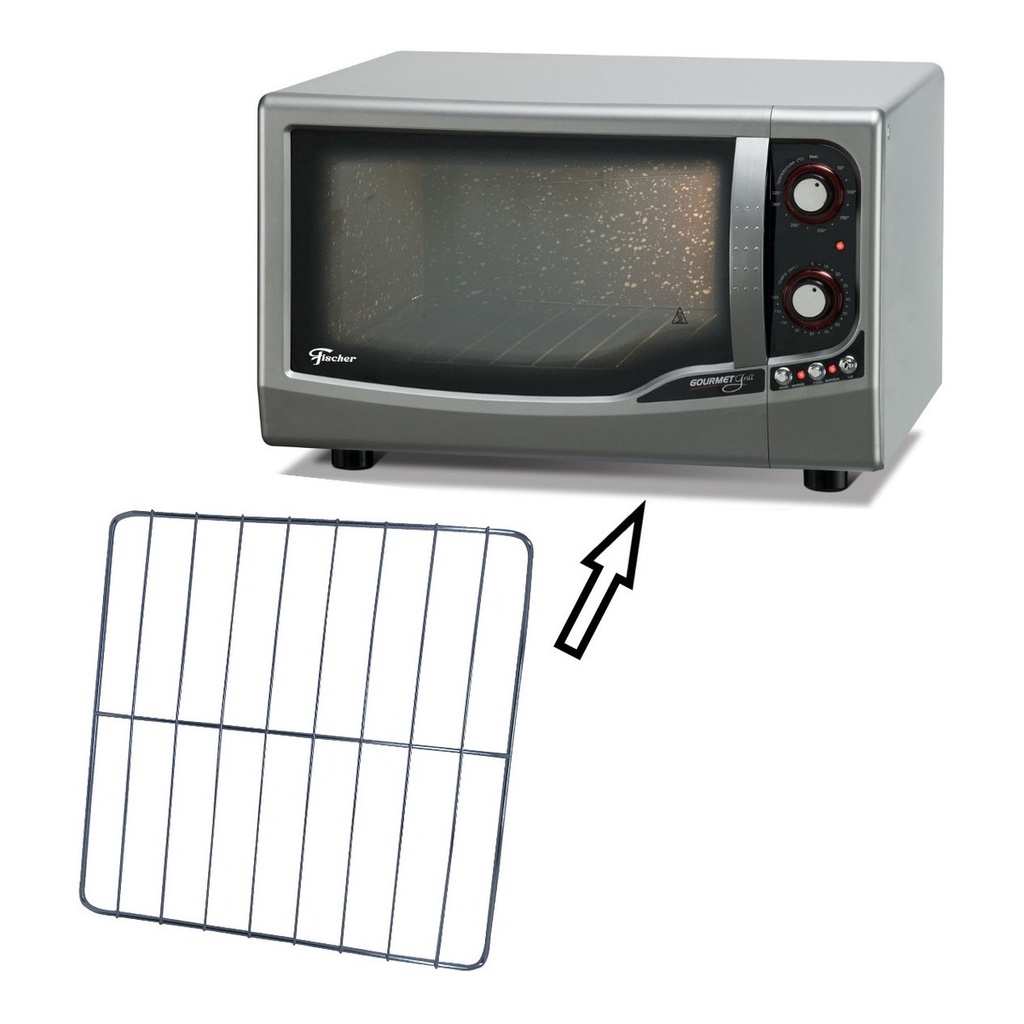 Grade Grelha Cromada Fischer Forno Elétrico Gourmet Grill 9741 1323 Original