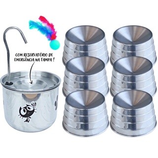 1 Bebedouro P/ Gato + 6 Comedouros Ergonômicos em Oferta na Shopee