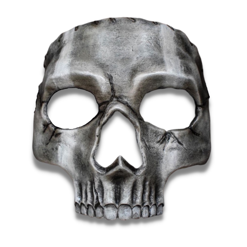 Máscara Ghost Call of duty mw2 Simon Riley acompanha capuz gorro balaclava com detalhe em branco