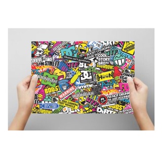 Adesivo Stiker Bomb para pequenos envelopamentos Caminhão Carro Moto Bike em Oferta na Shopee