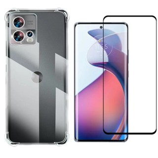 Kit Capa Case Anti Impacto e Película 3D 9D Para Moto Edge 30 Fusion
