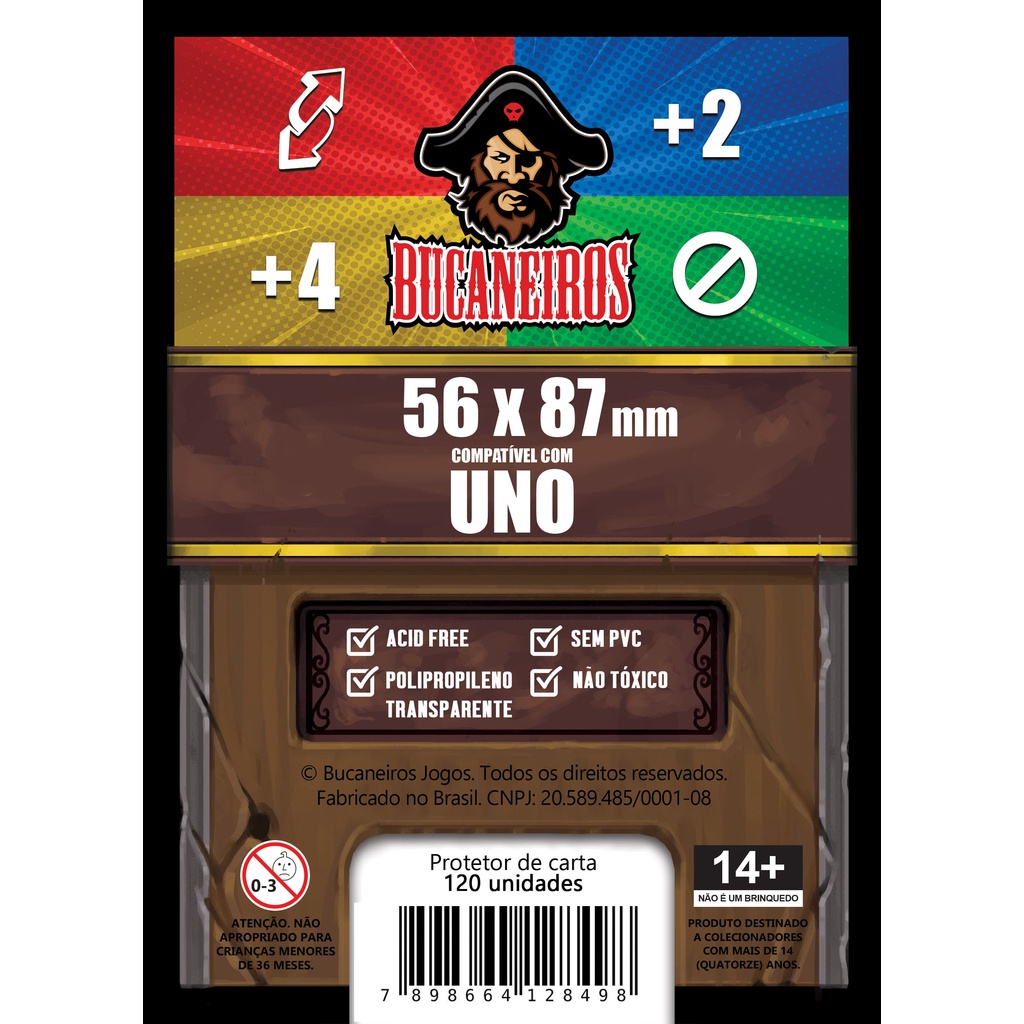 Sleeves Customizado - Uno (56x87) em Oferta na Shopee