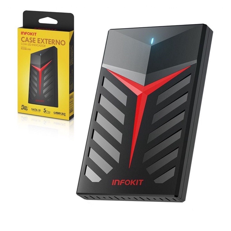 Gamer Case Hd  Externo 2.5 Notebook Usb 3.0 Ps4 Xbox One Pc 5gbps Ecase-350