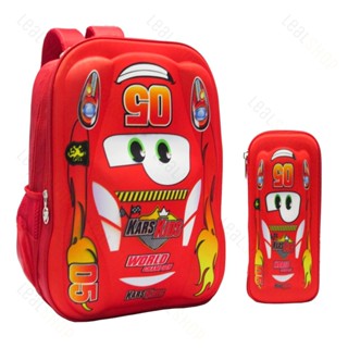 Kit Mochila e Estojo Carros Hot Wheels 3d Alto Relevo