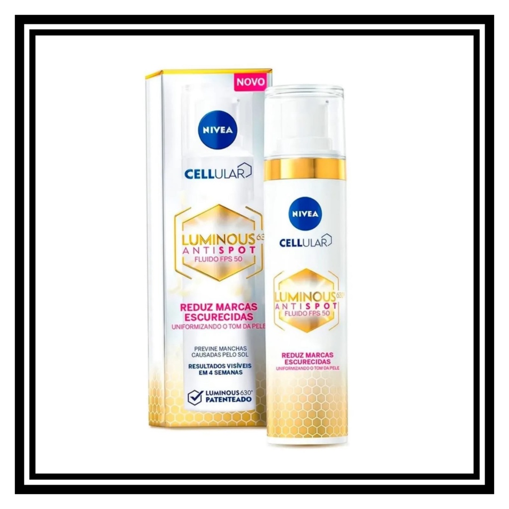 Fluído Facial Nivea Cellular Luminous 630° FPS50 40ml