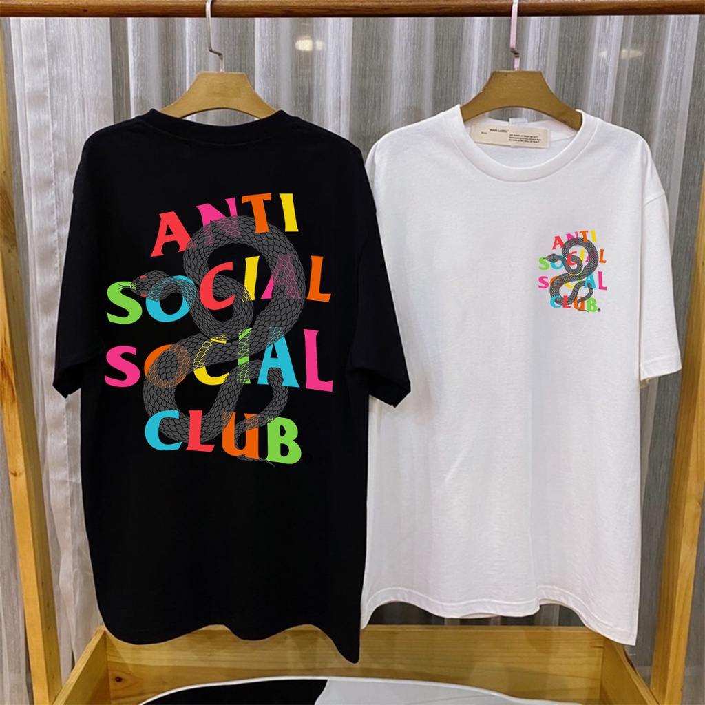 Camiseta Anti Social Club Teia skate - Modelo unissex - Escorrega