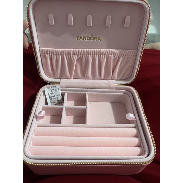 Porta Joias Pandora Novo Original Rosa | Shopee Brasil
