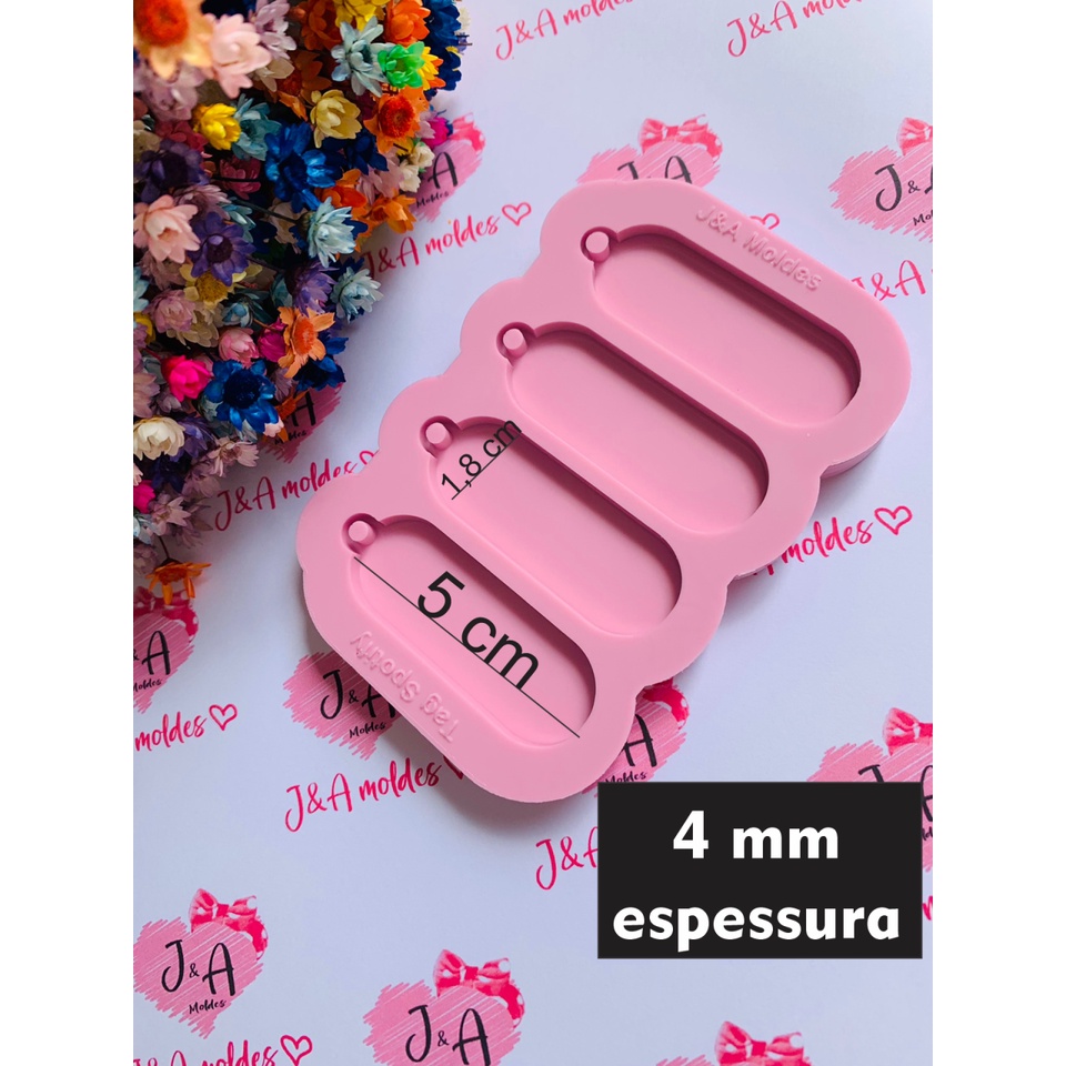 Molde de Silicone para peça em Resina - Tag Spotify