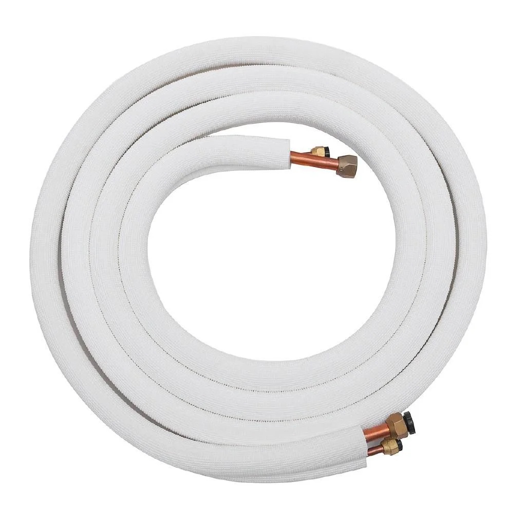 KIT PARA INSTALAÇÃO DE SPLIT DE 7000 À 12000 MIL BTUS TUBO DE COBRE 1/4 e 3/8 + SUPORTE OU CALÇO DE BORRACHA