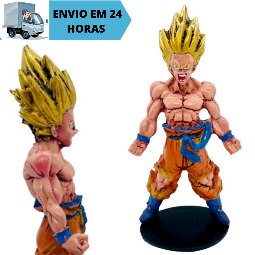 Boneco Goku - Dragon Ball - Colecionaveis - Miniatura - Estatueta - Anime - Action Figure - Resina - Estátua