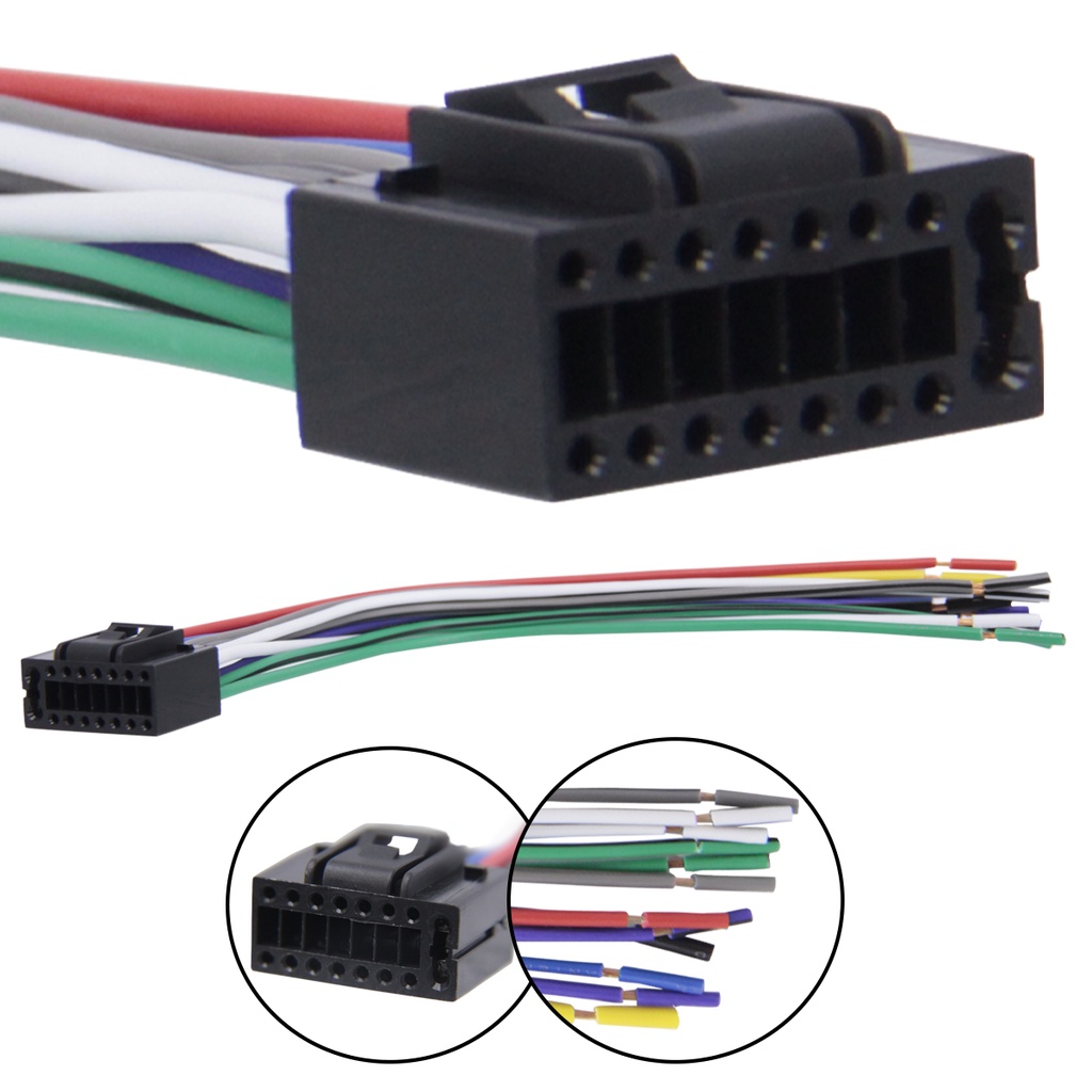 Chicote P/Rádio CD/DVD Player Original Som Automotivo Kenwood 3005/KDI 7007/7011-Permak em Oferta na Shopee