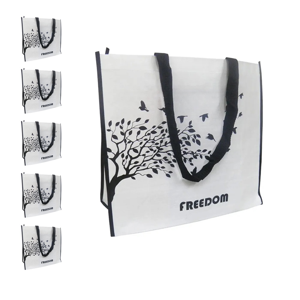 Bolsa Ecologica Reutilizavel Ecobag Kit 5 Unidades Retornavel Sacola de Ombro Mercado Compras Dobravel