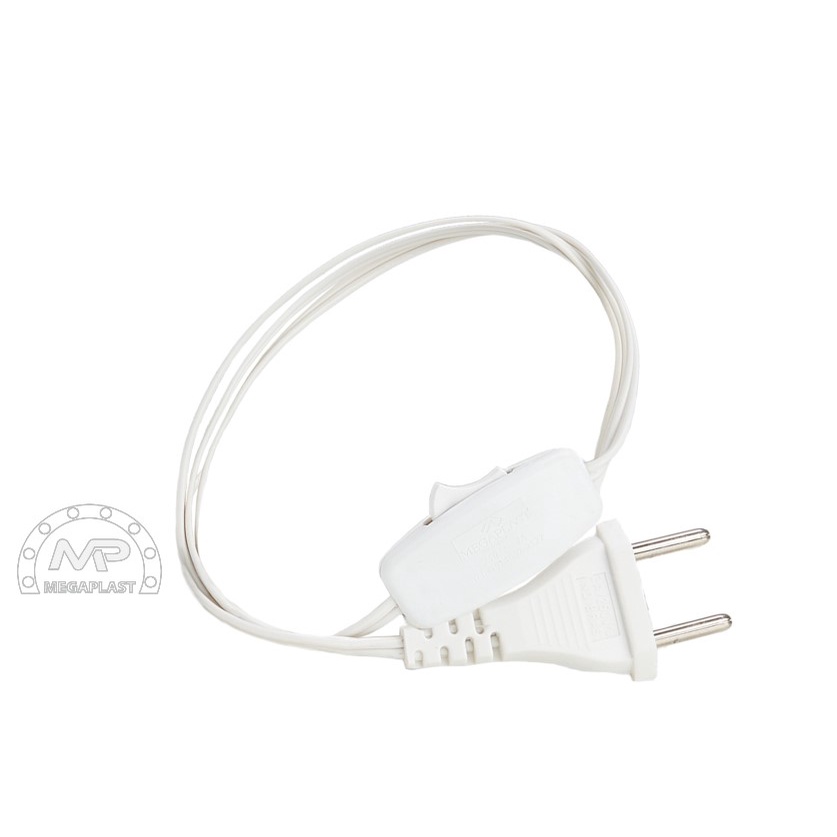 10 Fios Rabicho 1,0mt com Interruptor Meio Fio para Abajur