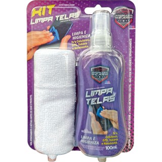 Kit Limpa Telas 100ml TV Computador Monitor Tablet Celular Limpeza Facil Cel em Oferta na Shopee