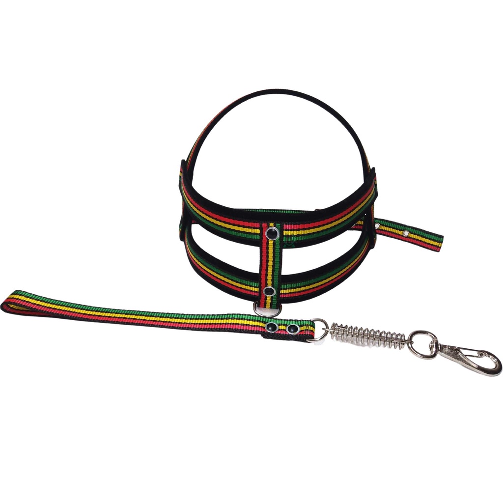 Peitoral coleira veludo fita reforçado cachorro grande médio e pequeno porte em Oferta na Shopee