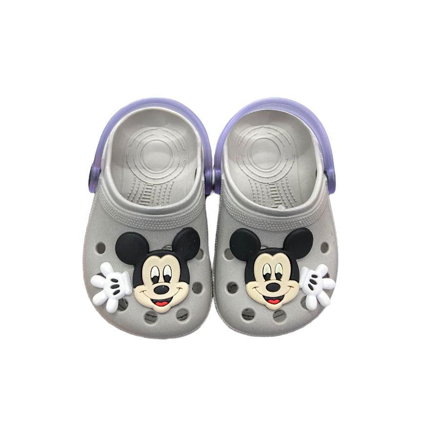 Sandália Infantil Menino Babuche Mickey Mão Cinza