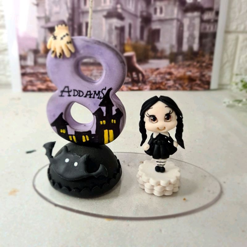 Vela Em Biscuit Wandinha Família Addams