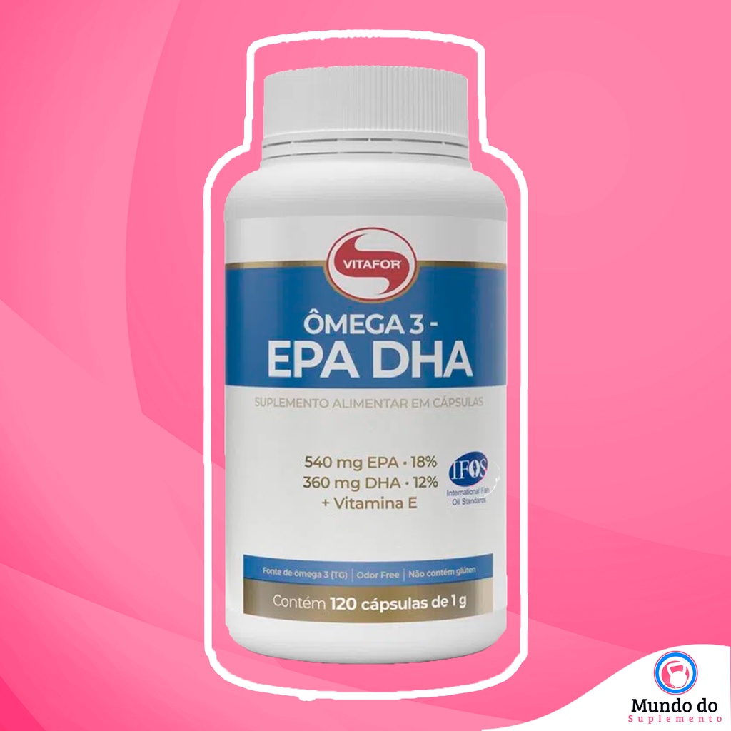 ÔMEGA 3 EPA DHA 1000mg 120Caps - Vitafor