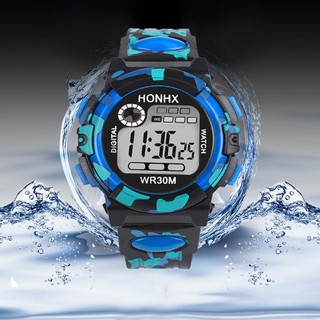 Relógio De Pulso Infantil Esportivo Com Pulseira De Silicone À Prova D'água LED Digital Para Crianças/Meninas/Meninos