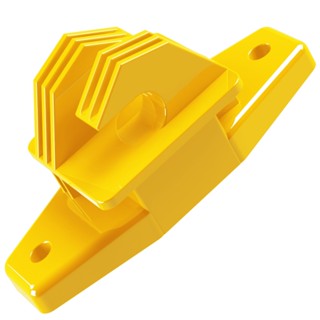 Kit 150 Isolador Tipo W Amarelo Cerca Elétrica Rural