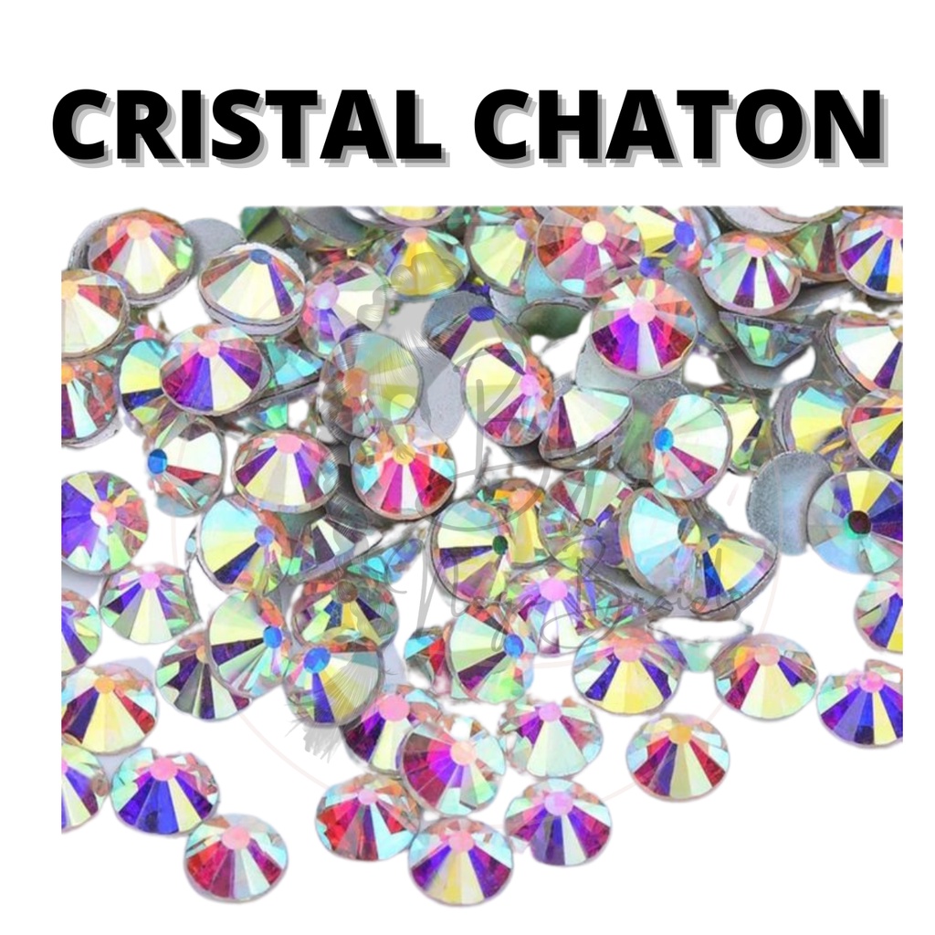 Cristal Chaton SS16 4mm / SS20 5mm (100 unidades)  strass chaton, cristal de vidro crystal colante