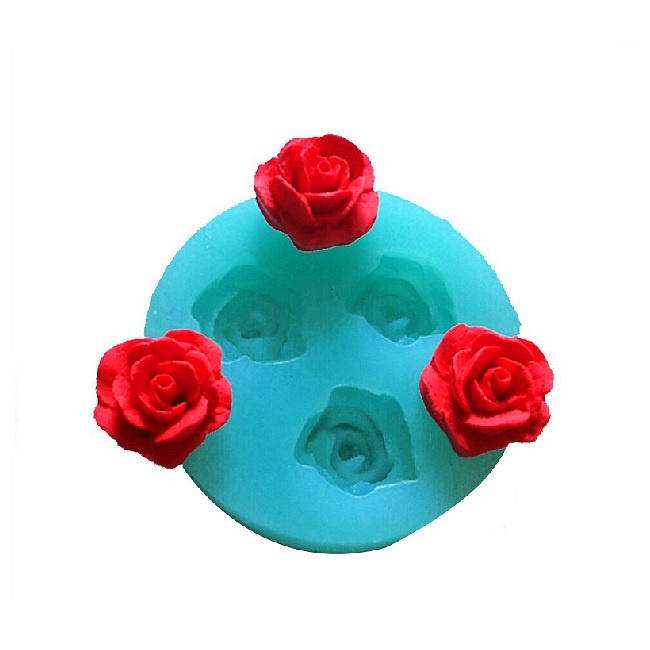 Molde de Silicone MICRO Rosas - Rosinhas Miudinhas para Artesanato e Confeitaria