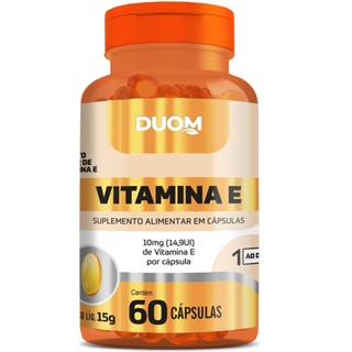 Vitamina E 15mg (22,35ui) 60cps - Duom em Oferta na Shopee