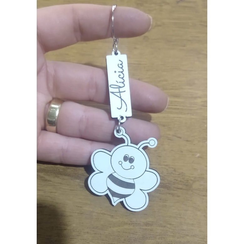 Lembrancinhas Chaveiros MDF Abelhinha em Oferta na Shopee