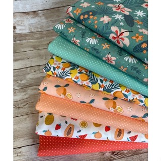 Tecido Tricoline 100% algodão - Cortes diversos tamanhos -(50x75, 25x150 ou 50x150) Coleção Summer Fresh Fabricart