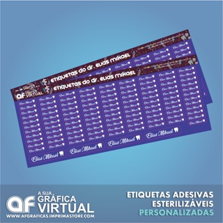 Kit Adesivo Autoclavável Personalizado 104 adesivos - odontologia -medicina - veterinária - cirurgia - podologia em Oferta na Shopee