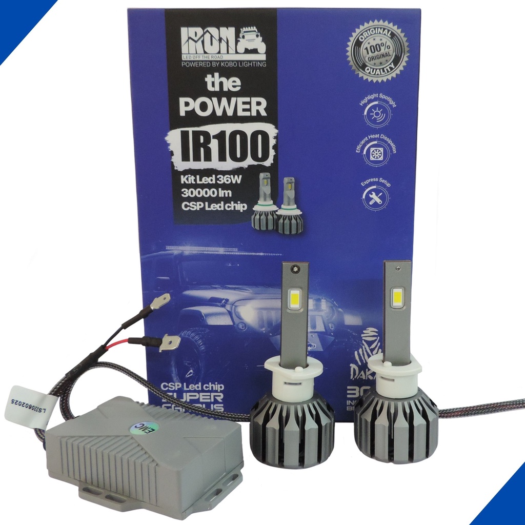 Lampada Ultra Led Dakar Ir100 H1 30000 Lumens 12v 36 Watts Shopee Brasil