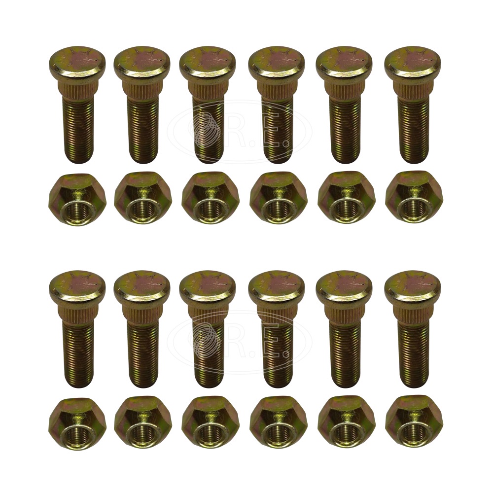 Parafuso Cubo Diant. Trator Ford 4600/5600/6600/4610/5610/6610/4630/5030/5630/6630/7610/7810/7630/7830/8030 - Kit 12 Pçs