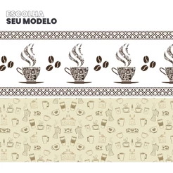 Faixa Adesiva Decorativa Papel de Parede Café