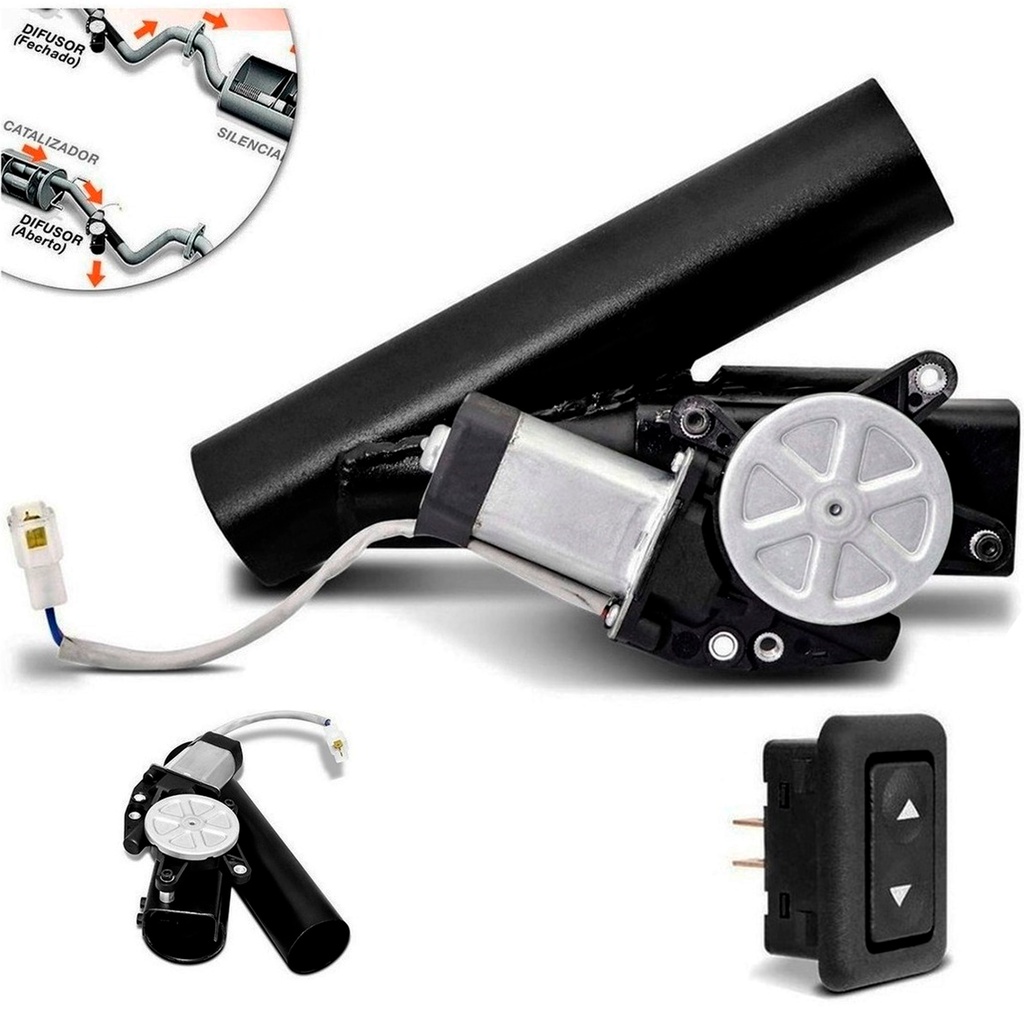Difusor de Escape Eletrônico Universal Ronco Esportivo e Original Botão Interruptor 2 2,5 3 Pol A em Oferta na Shopee